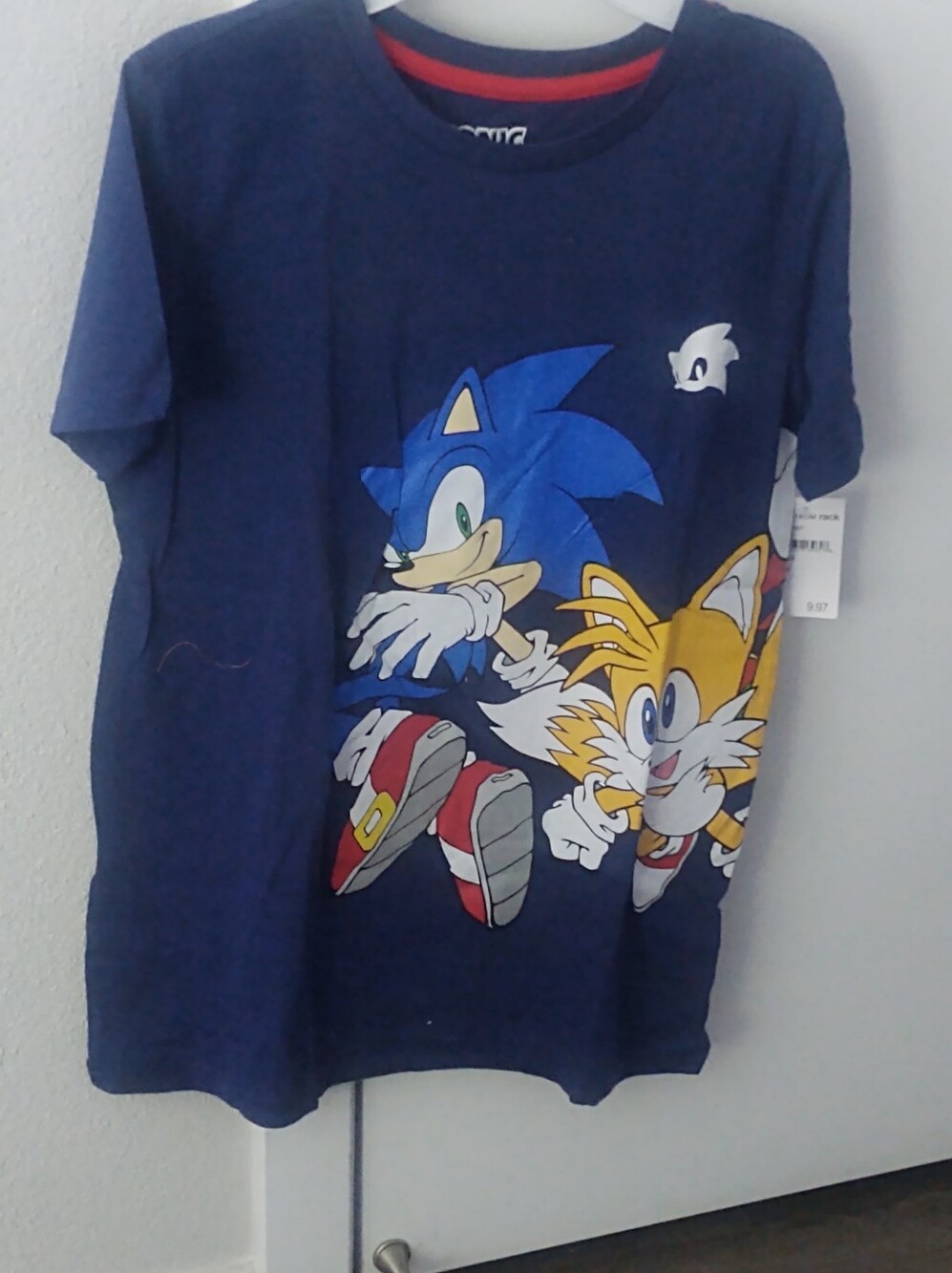 SOLD. Kids Sonic & Tails Navy Graphic Tee NWT